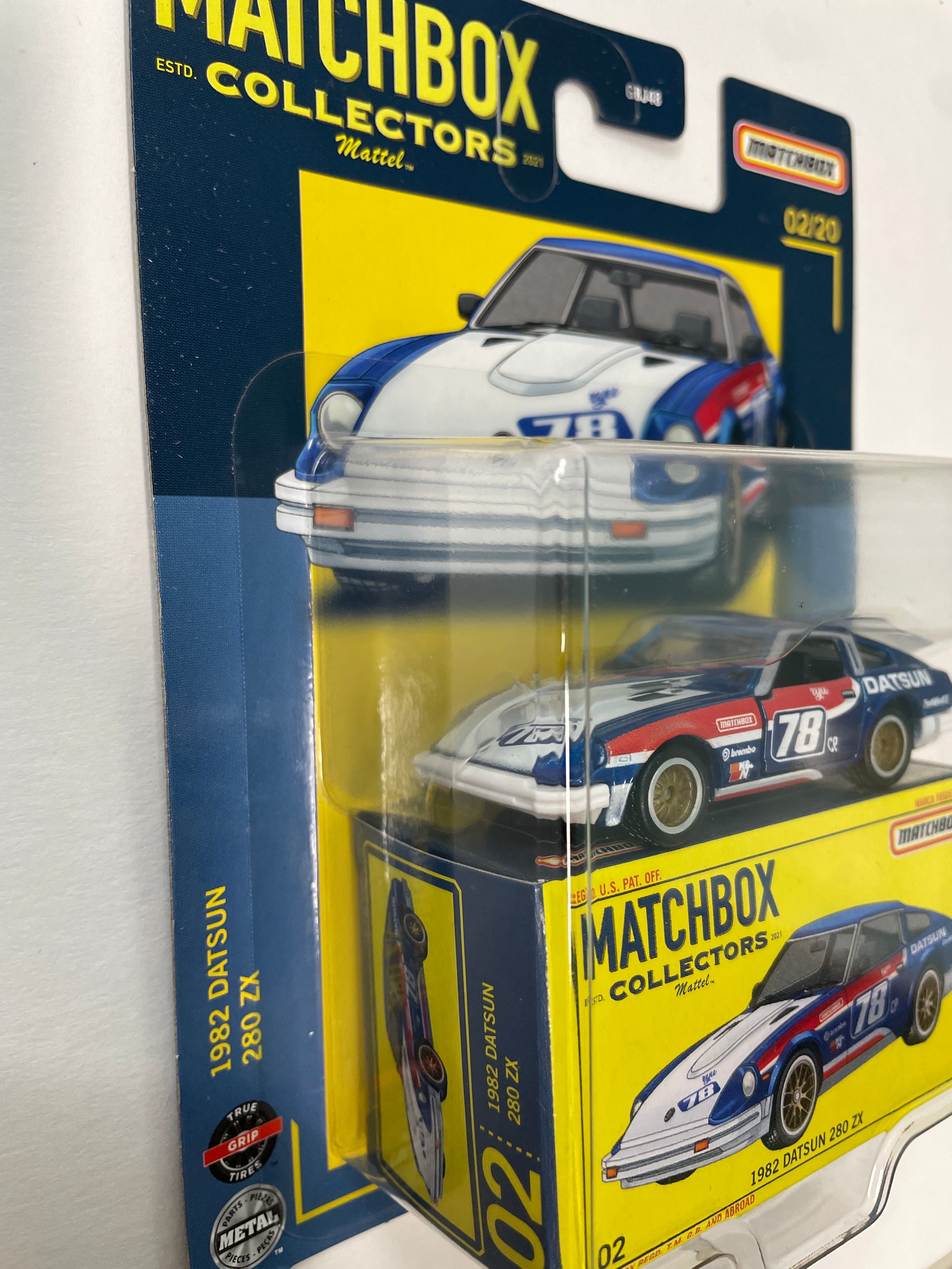 Matchbox Collectors 1/64 1982 Datsun 280 ZX Blue - HFL76 - Damaged
