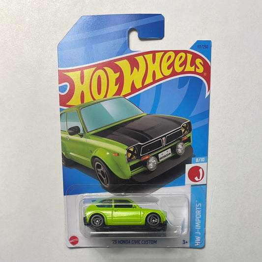 Hot Wheels 1/64 ‘73 Honda Civic Custom Green
