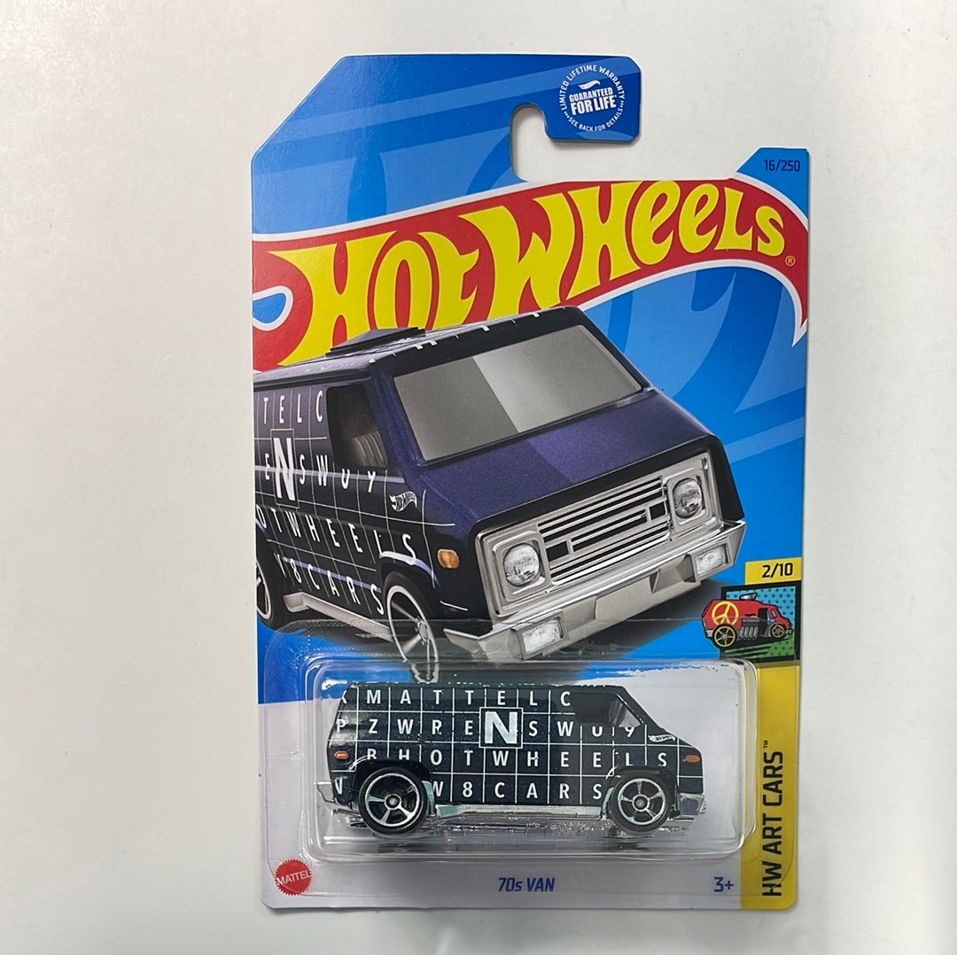 Hot Wheels 1/64 70s Van Dark Blue