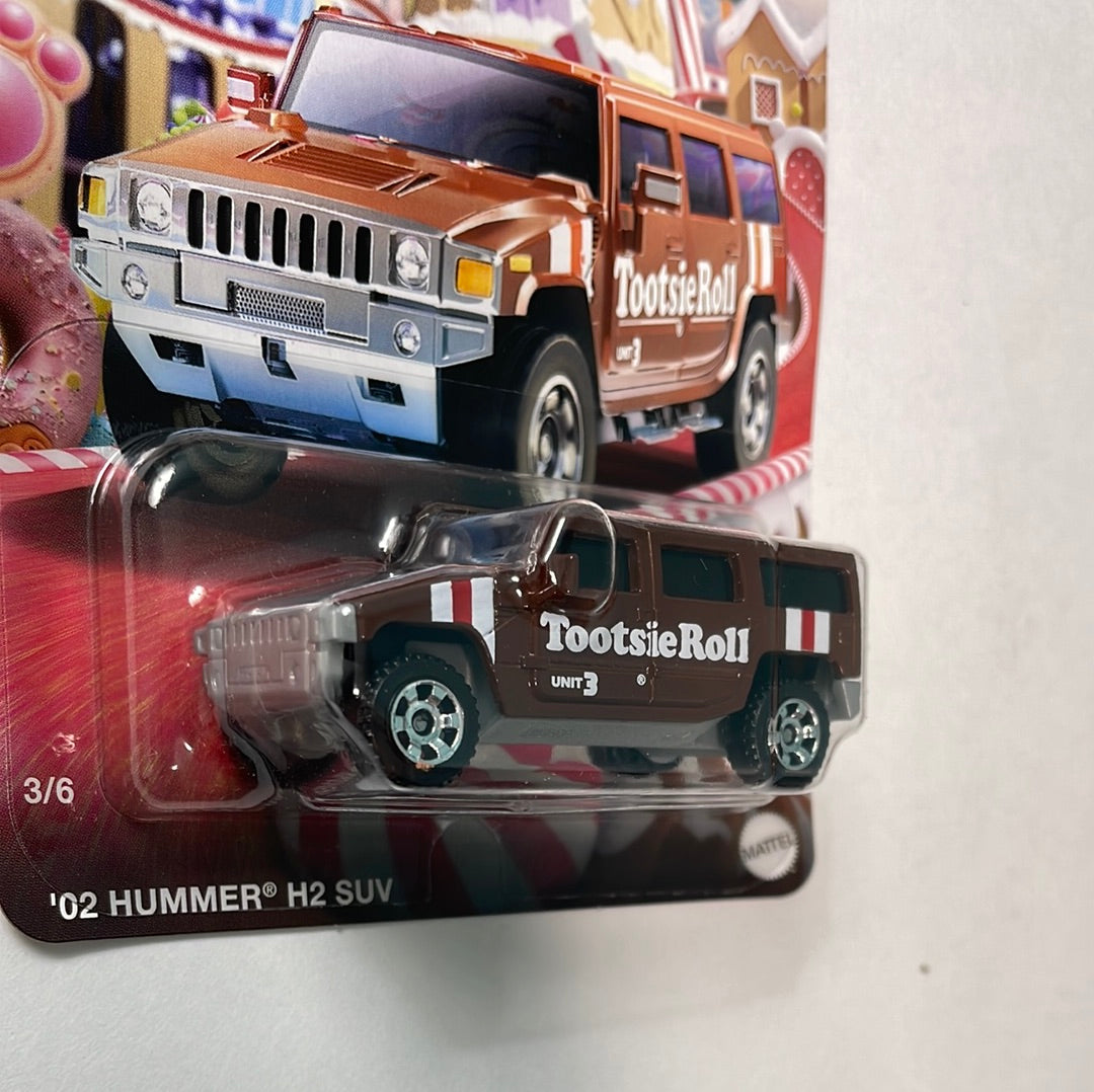 Matchbox 1/64 Candy Series ‘02 Hummer H2 SUV Brown - Tootsie Roll