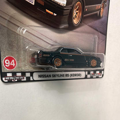Hot Wheels 1/64 Boulevard Mix U Nissan skyline RS (KDR30) Black