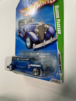 Hot Wheels 1/64 Treasure Hunt Classic Packard Blue - Damaged Card