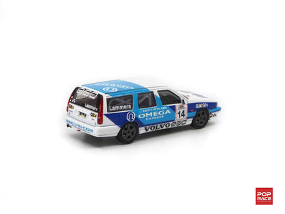 Pop Race 1/64 Volvo 850 T-5R Estate BTCC 1994 #14 Blue & White