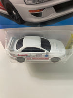 Hot Wheels 1/64 ‘98 Subaru Impreza 22B-STI Version White & Red - Damaged Card