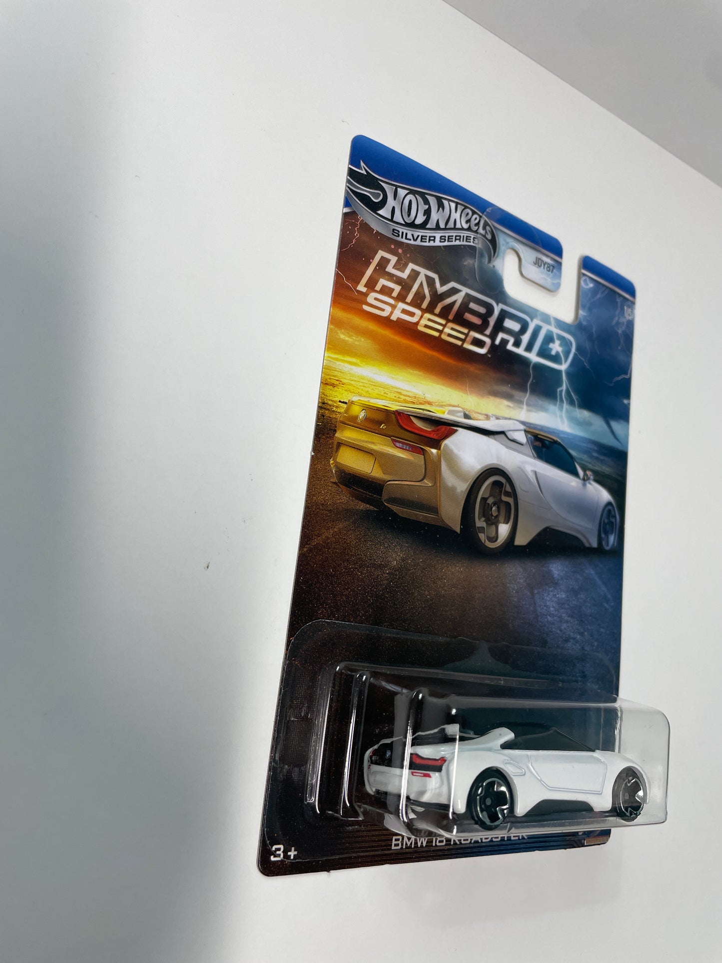 Hot Wheels 1/64 Silver Series Hybrid Speed BMW i8 Roadster White - JCB76