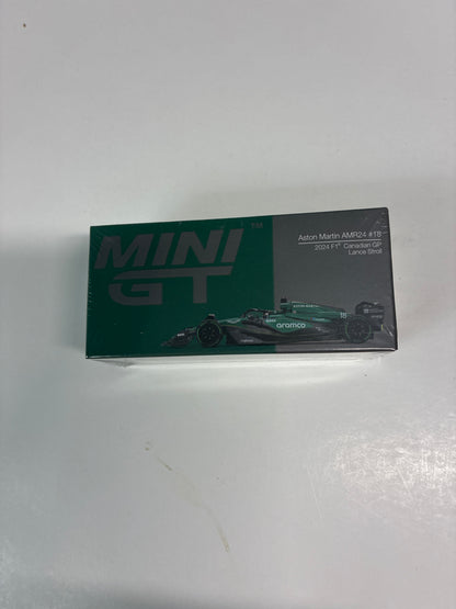 Mini GT 1/64 Aston Marton AMR24 #18 2024 F1 Canadian GP Lance Stroll Green - MGT01114