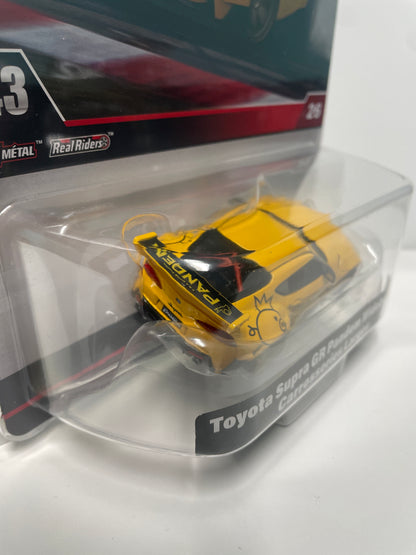Hot Wheels 1/43 Toyota Supra GR Pandem Widebody/ Carrosseries Larges Yellow - JCN77