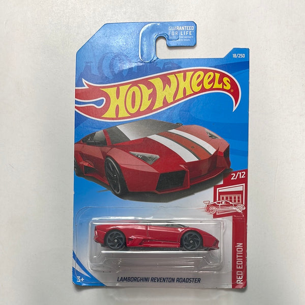 Hot Wheels 1/64 Target Red Lamborghini Reventon Roadster Red - Damaged Card