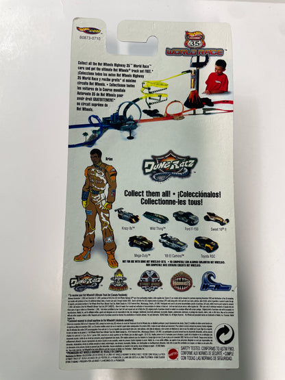 Hot Wheels 1/64 Highway 35 World Race Dune Ratz Krazy 8s Grey - Damaged Box