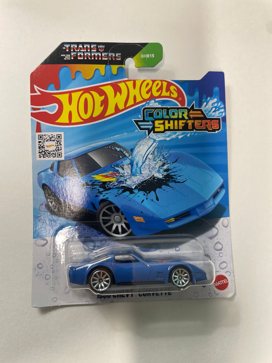 Hot Wheels 1/64 Transformers Color Shifters 1980 Chevy Corvette Blue