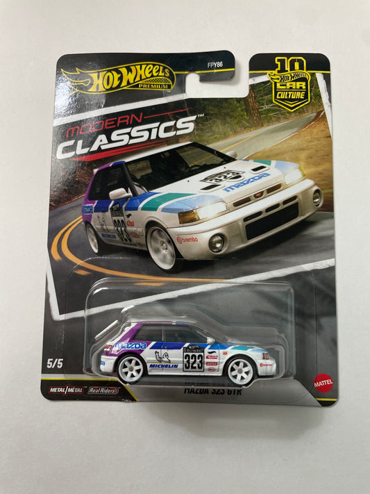Hot Wheels 1/64 Car Culture Modern Classics 2026 Mix S Mazda 323 GTR White - JKF17 - Damaged Box