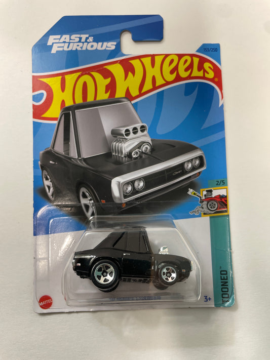 Hot Wheels 1/64 ‘70 Dodge Charger Fast n Furious Black - Damaged Box