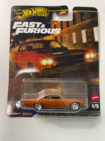 Hot Wheels 1/64 Fast & Furious Mix L 1970 Custom Plymouth Roadrunner Orange