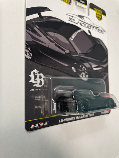 *Chase* Hot Wheels 1/64 Car Culture Silhouettes LB-Works McLaren 720S Black - JBK62