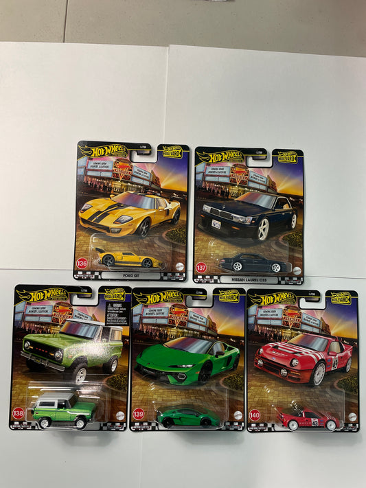 Hot Wheels 1/64 Boulevard Mix E Set Of 5 - GJT68-978E