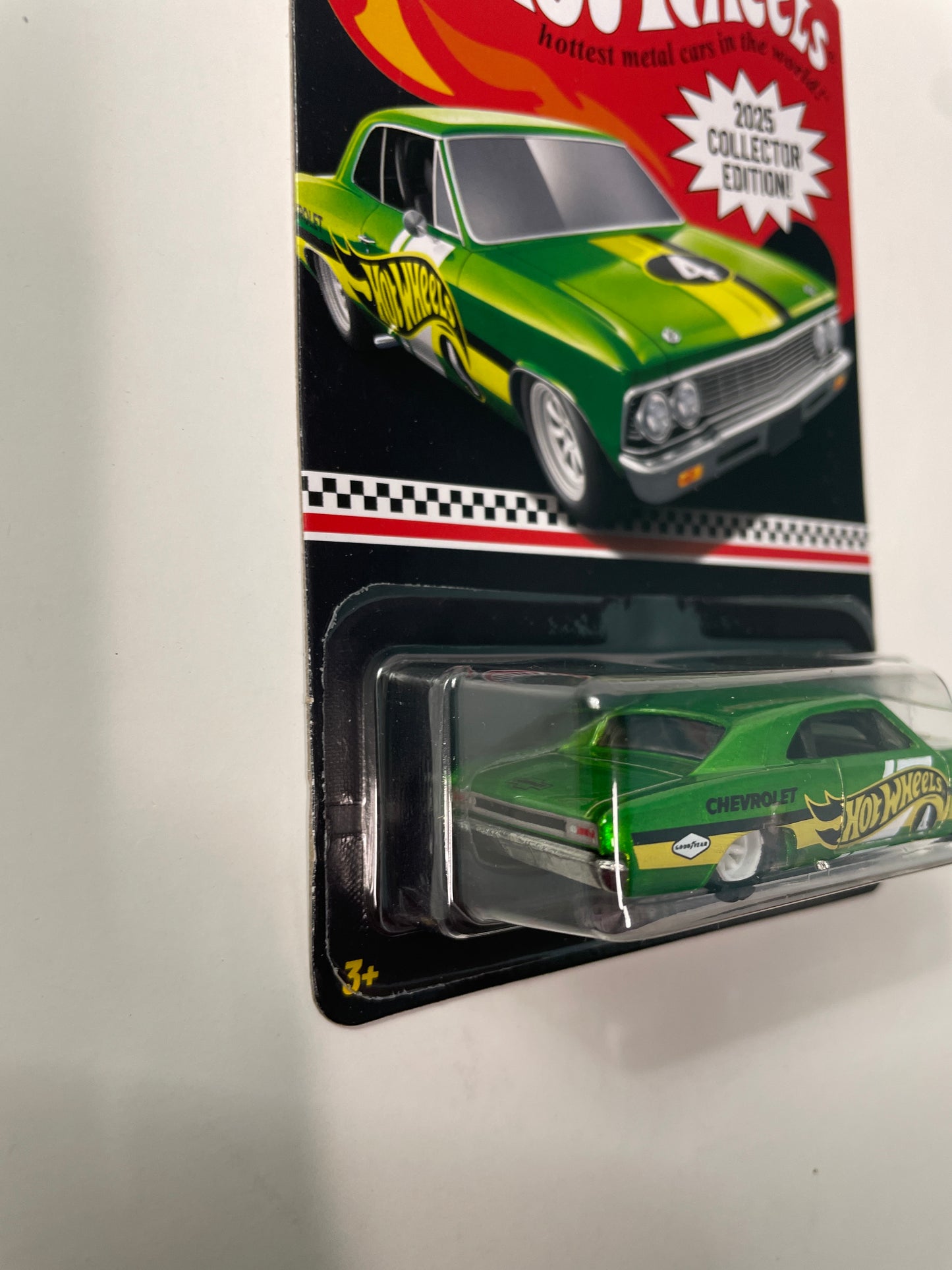 Hot Wheels 1/64 Mail In Collector Edition '66 Chevy Chevelle Green - JCB39-NK910 - Damaged Box