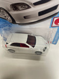 *Japan Card* Hot Wheels 1/64 ‘99 Honda Civic Type R EK9 White - Damaged Card