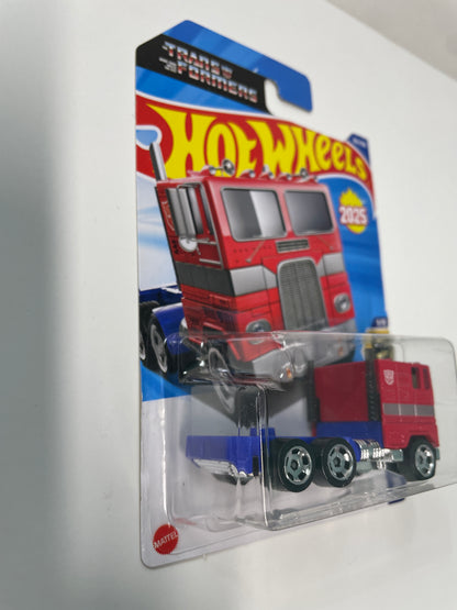 Hot Wheels 1/64 Transformers Optimus Prime Red & Blue