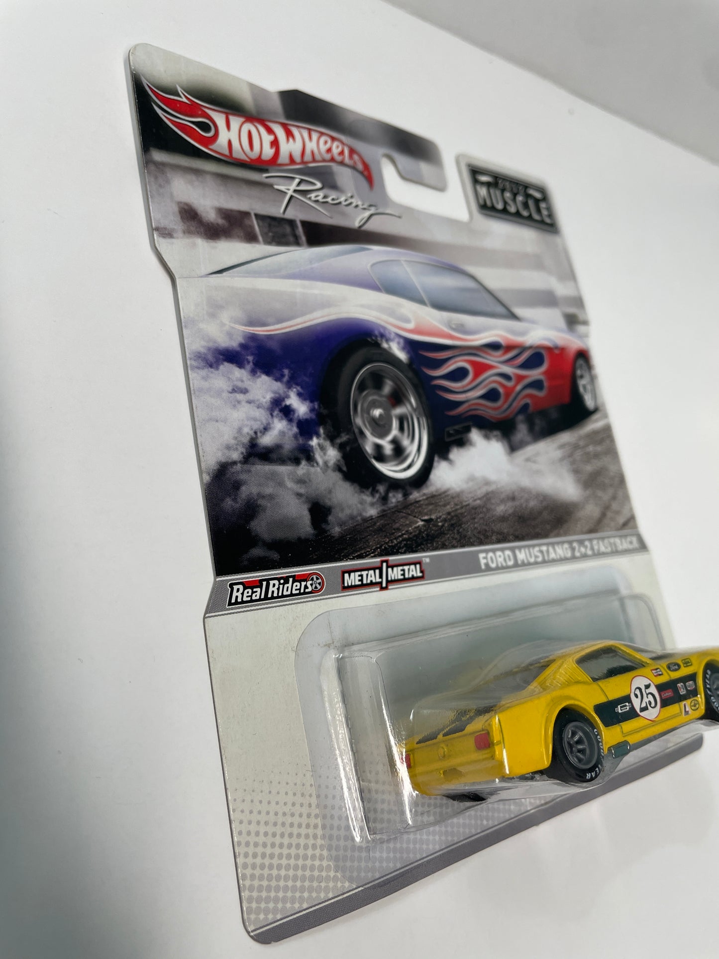 Hot Wheels 1/64 Racing Ford Mustang 2+2 Fastback Yellow