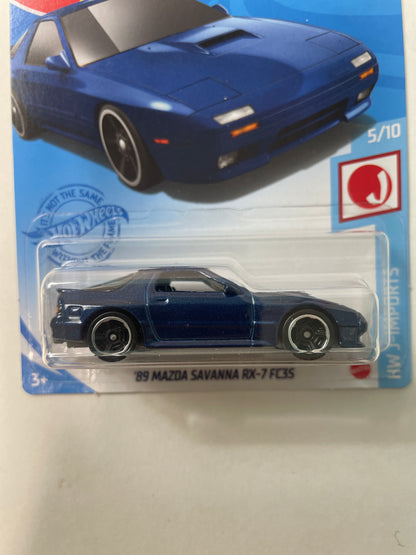 Hot Wheels 1/64 ´89 Mazda Savanna RX-7 FC3S Blue