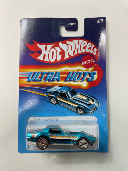 Hot Wheels 1/64 Ultra Hots ‘69 Copo Corvette Blue - Damaged Card