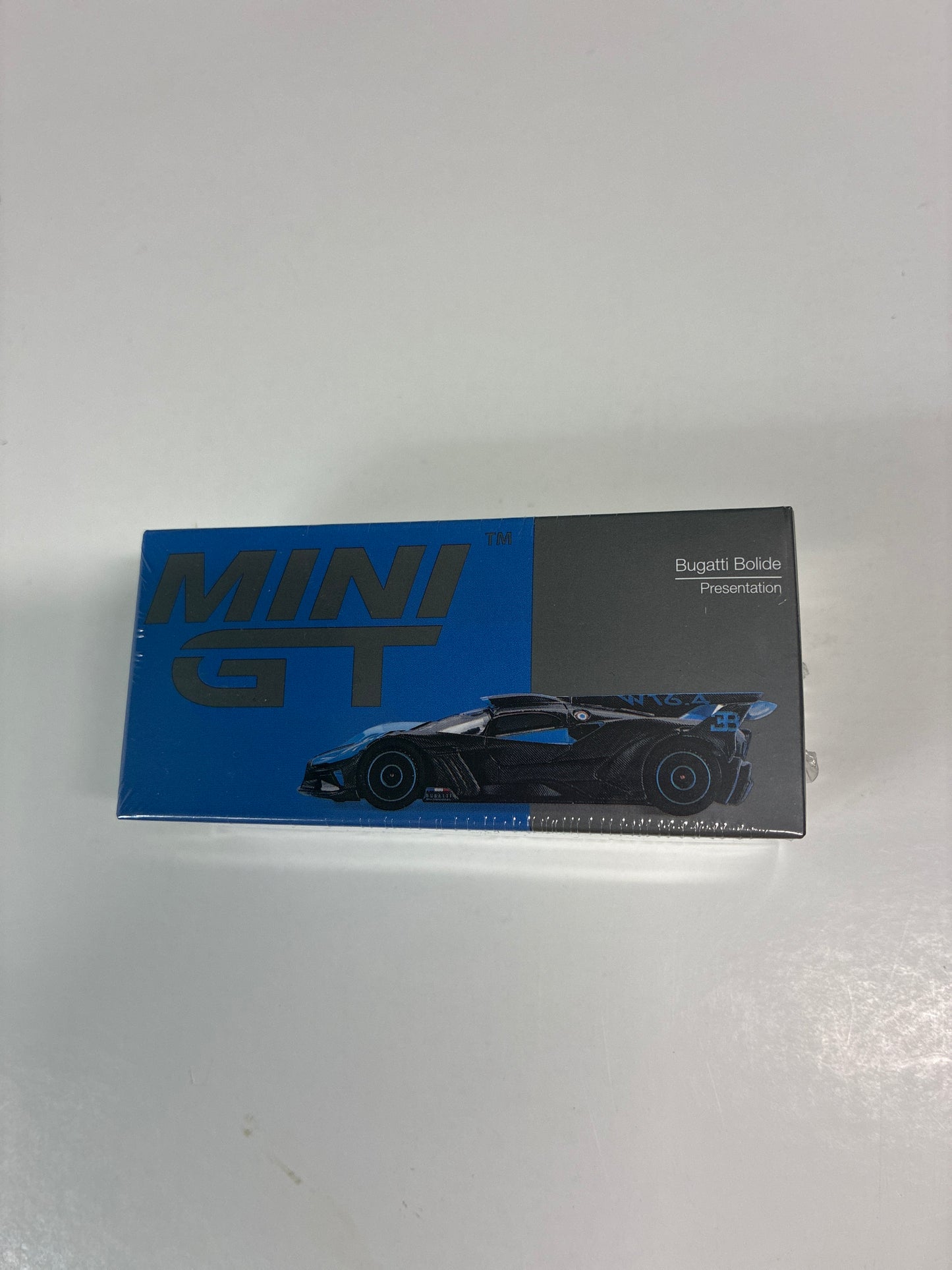Mini GT 1/64 Bugatti Bolide Presentation Black & Blue - MGT01063