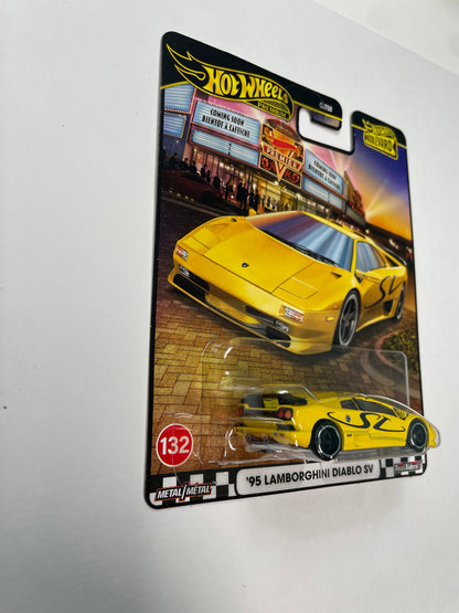 Hot Wheels 1/64 2025 Boulevard Mix D '95 Lamborghini Diablo SV Yellow - JBL13