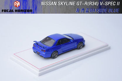 Focal Horizon 1/64 Nissan Skyline GTR R34 V-Spec II Blue