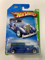 Hot Wheels 1/64 Treasure Hunt Classic Packard Blue - Damaged Card