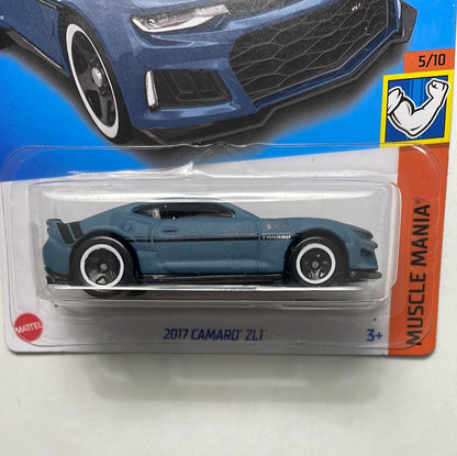 Hot Wheels 1/64 Kroger 2017 Camaro ZL1 Blue