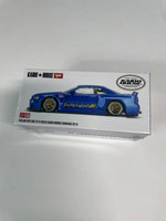 Mini GT x Kaido House 1/64 Nissan Skyline GT-R (R34) Kaido Works (V2 Aero) Shinjuku V2 Blue