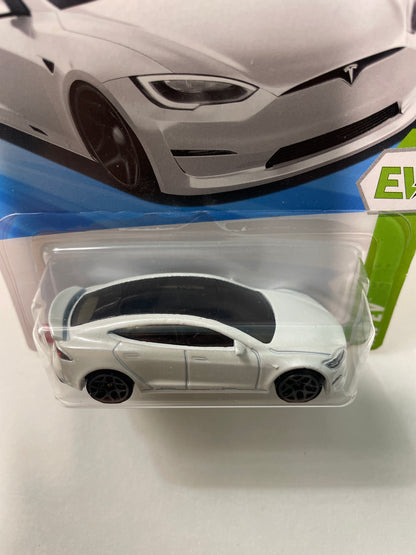 Hot Wheels 1/64 Tesla Model S Plaid White