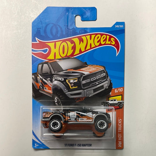 Hot Wheels 1/64 ‘17 Ford F-150 Raptor Orange - Damaged Box