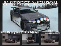 Street Warrior 1/64 Nissan Skyline GT-R BNR34 Z-Tune Drift Black