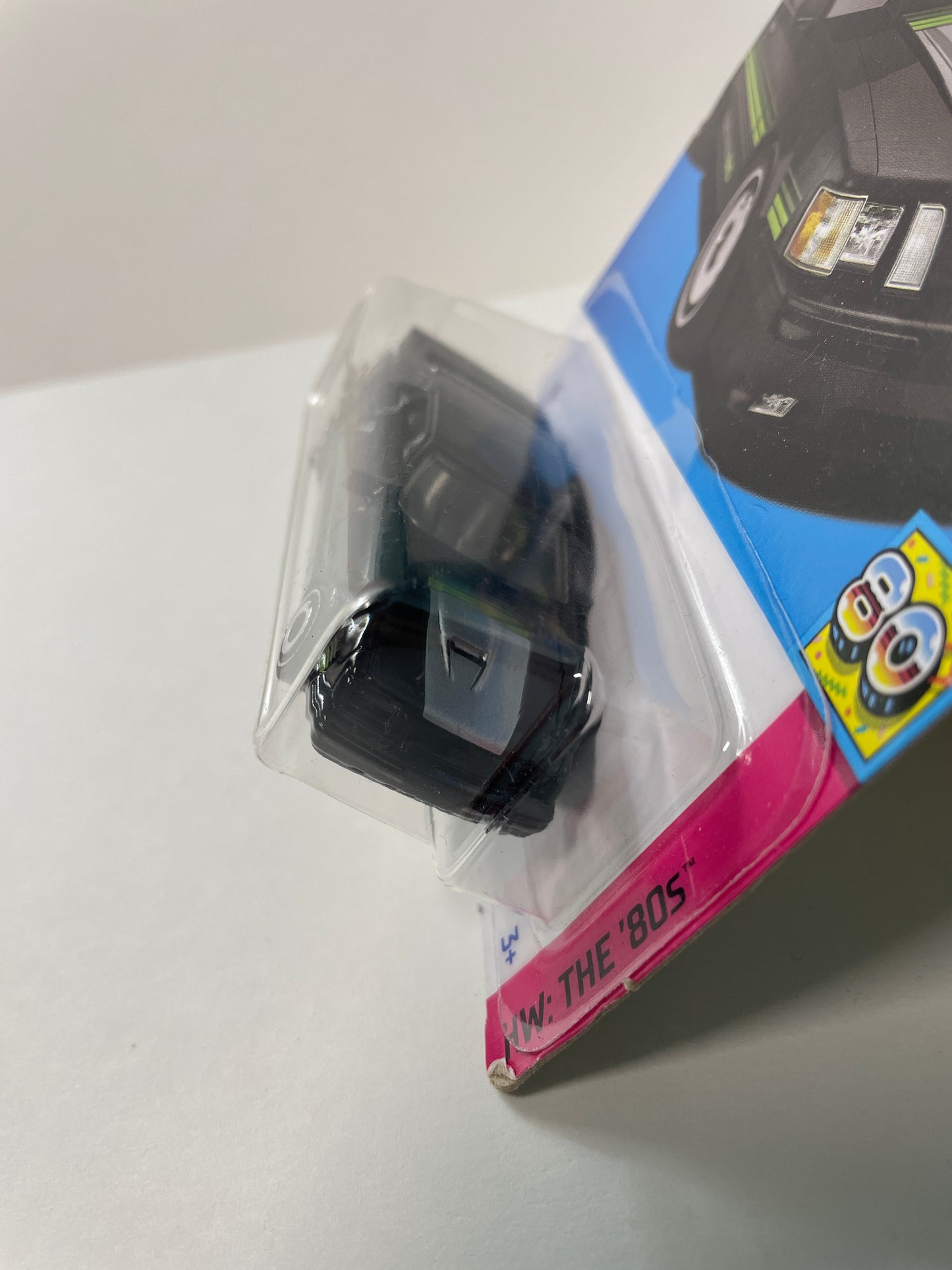 Hot Wheels 1/64 ‘84 Ford Mustang SVO Black - Damaged Box