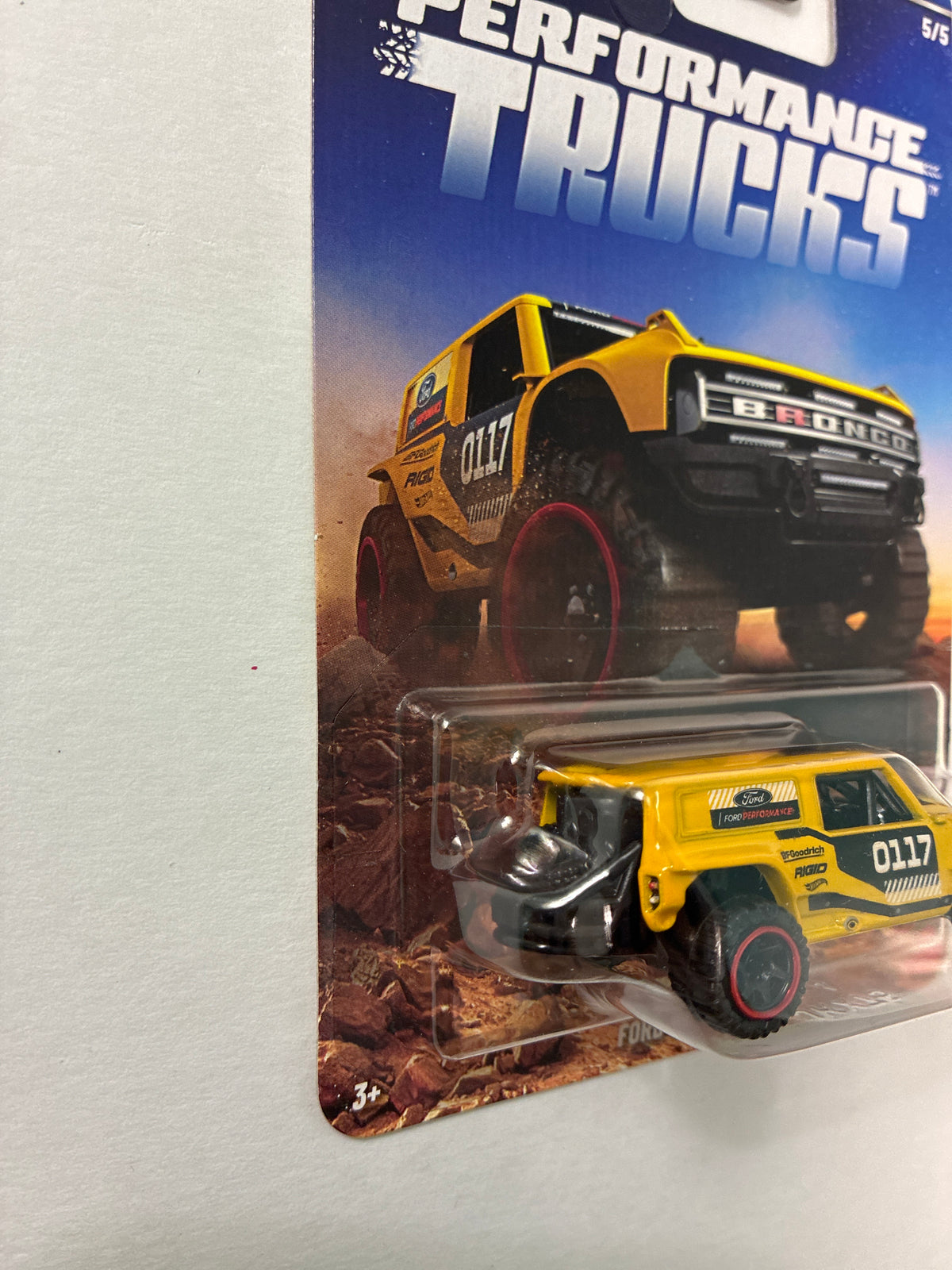 Hot Wheels 1/64 Silver Series Performance Trucks Ford Bronco R Yellow - JKX75