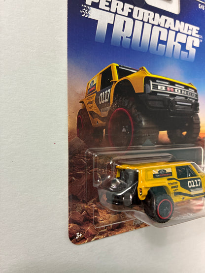 Hot Wheels 1/64 Silver Series Performance Trucks Ford Bronco R Yellow - JKX75