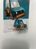 Hot Wheels 1/64 Pearl & Chrome Tooned Volkswagen Golf MKI Teal & Gold