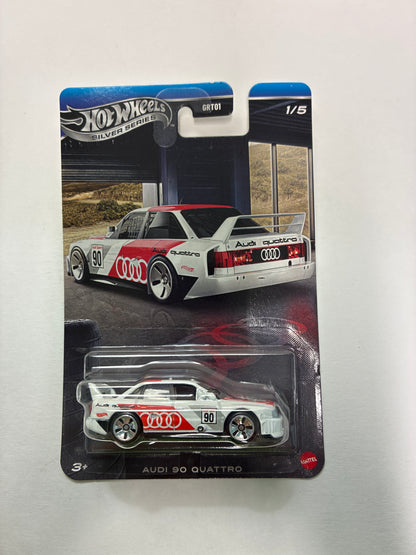 Hot Wheels 1/64 Silver Series Audi 90 Quattro White - JKY15