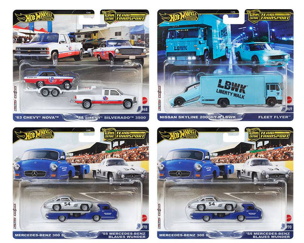 Hot Wheels 1/64 Car Culture Team Transport C Case 2024 Set of 4 (FLF56-957C)