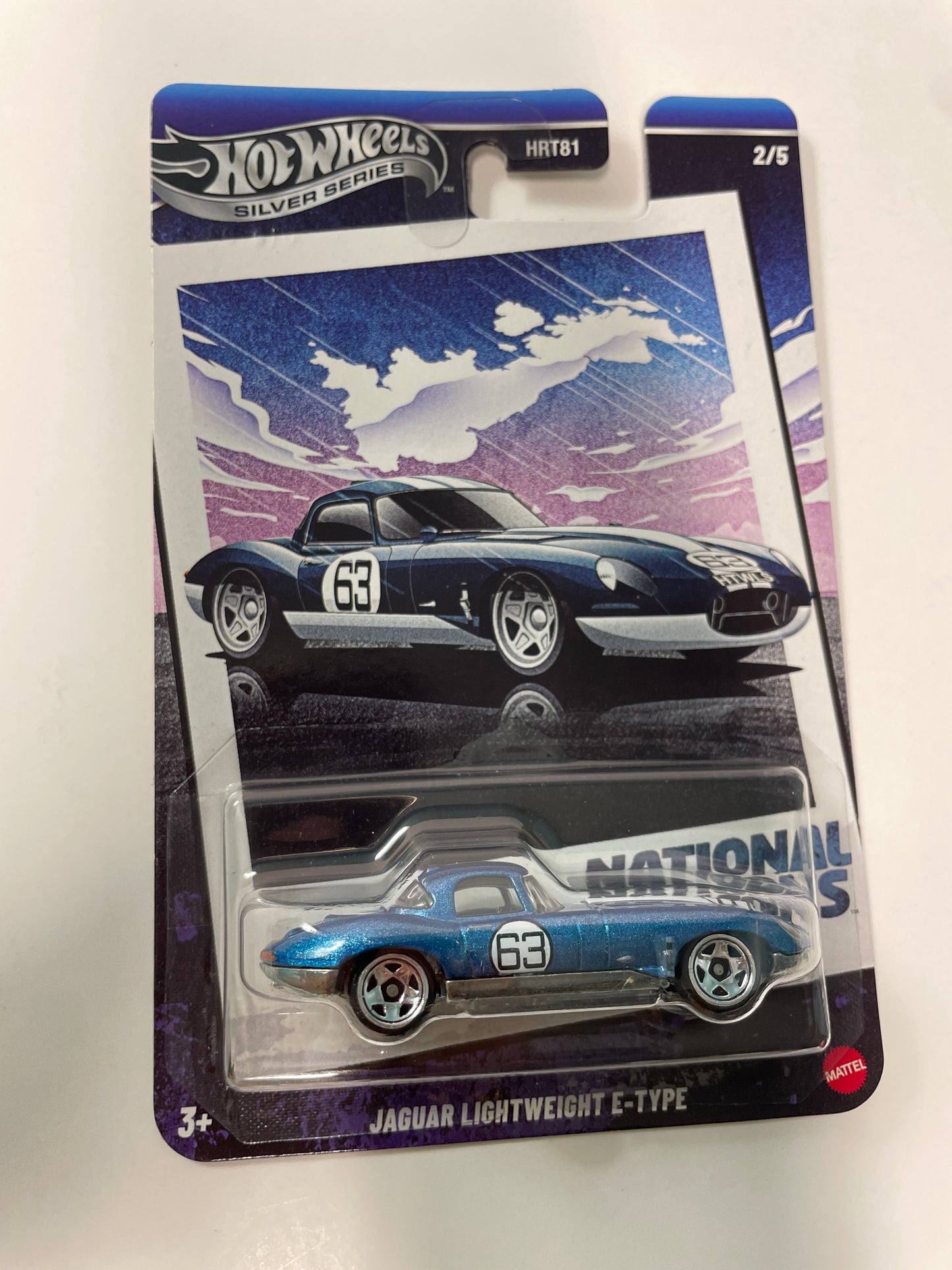 Hot Wheels 1/64 Silver Series National Icons Jaguar Lightweight E-Type Blue