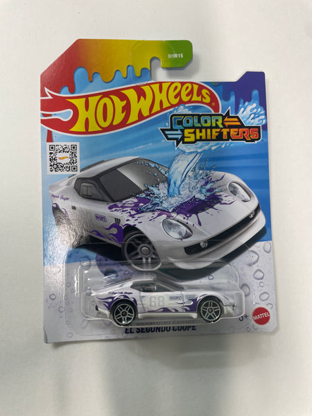 Hot Wheels 1/64 Color Shifters El Segundo Coupe White & Purple - Damaged Box
