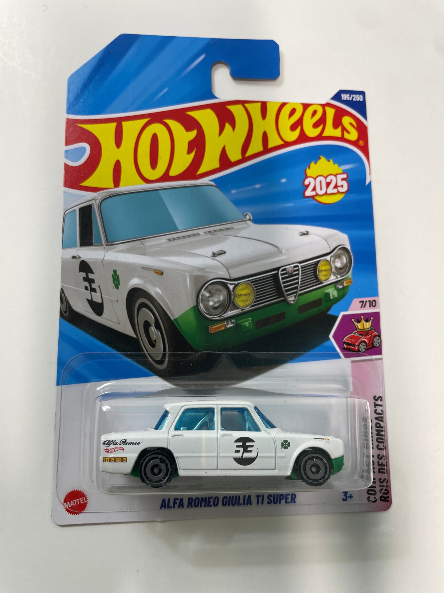 Hot Wheels 1/64 Alfa Romeo Giulia TI Super White