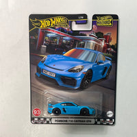 Hot Wheels 1/64 Boulevard Mix U Porsche 718 Cayman GT4 Blue