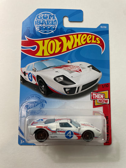 Hot Wheels 1/64 Ford GT-40 Gumball 3000 White - Damaged Box