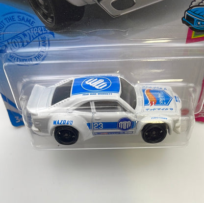 Hot Wheels 1/64 Mazda RX3 Mad Mike White