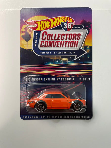 Hot Wheels 1/64 36th 2022 Collector’s Convention Los Angeles 1972 Nissan Skyline HT 2000GT-R Orange