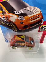 Hot Wheels 1/64 Fiat 500 Orange