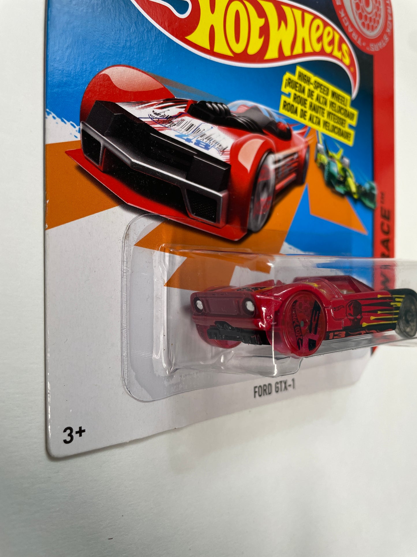 Hot Wheels 1/64 High Speed Wheels Track Stars Ford GTX-1 Red BDW24