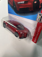 Hot Wheels 1/64 ‘16 Bugatti Chiron Red - Damaged Card